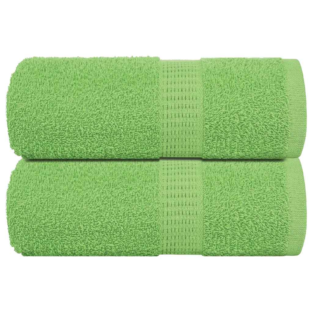 Asciugamani Ospiti 2 pz Verde Mela 30x50 cm 360 g/m² Cotone - homemem39