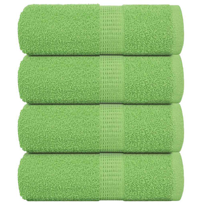 Asciugamani Ospiti 4 pz Verde Mela 30x50 cm 360 g/m² Cotone - homemem39