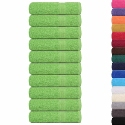 Asciugamani 10 pz Verde Mela 50x100 cm 360 g/m² 100% Cotone - homemem39