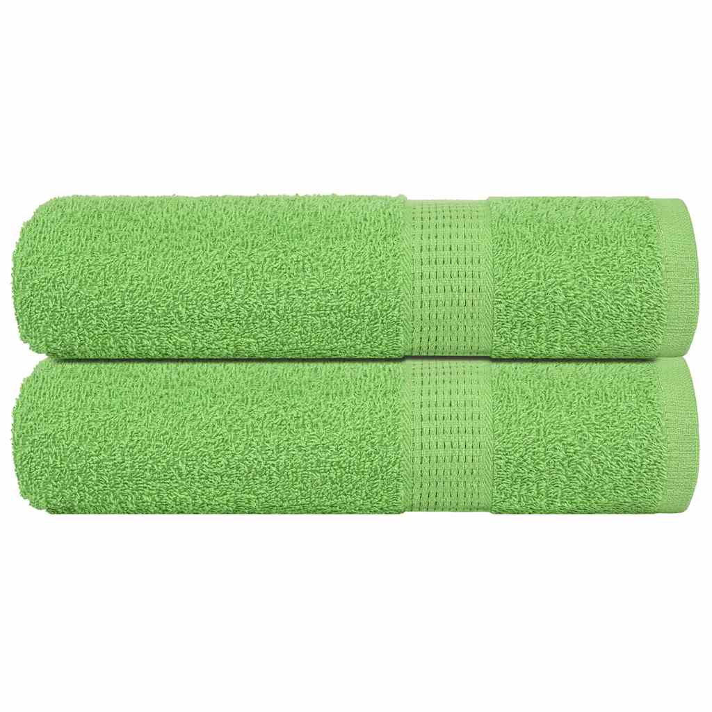 Asciugamani Doccia 2 pz Verde Mela 70x140cm 360g/m² 100% Cotone - homemem39