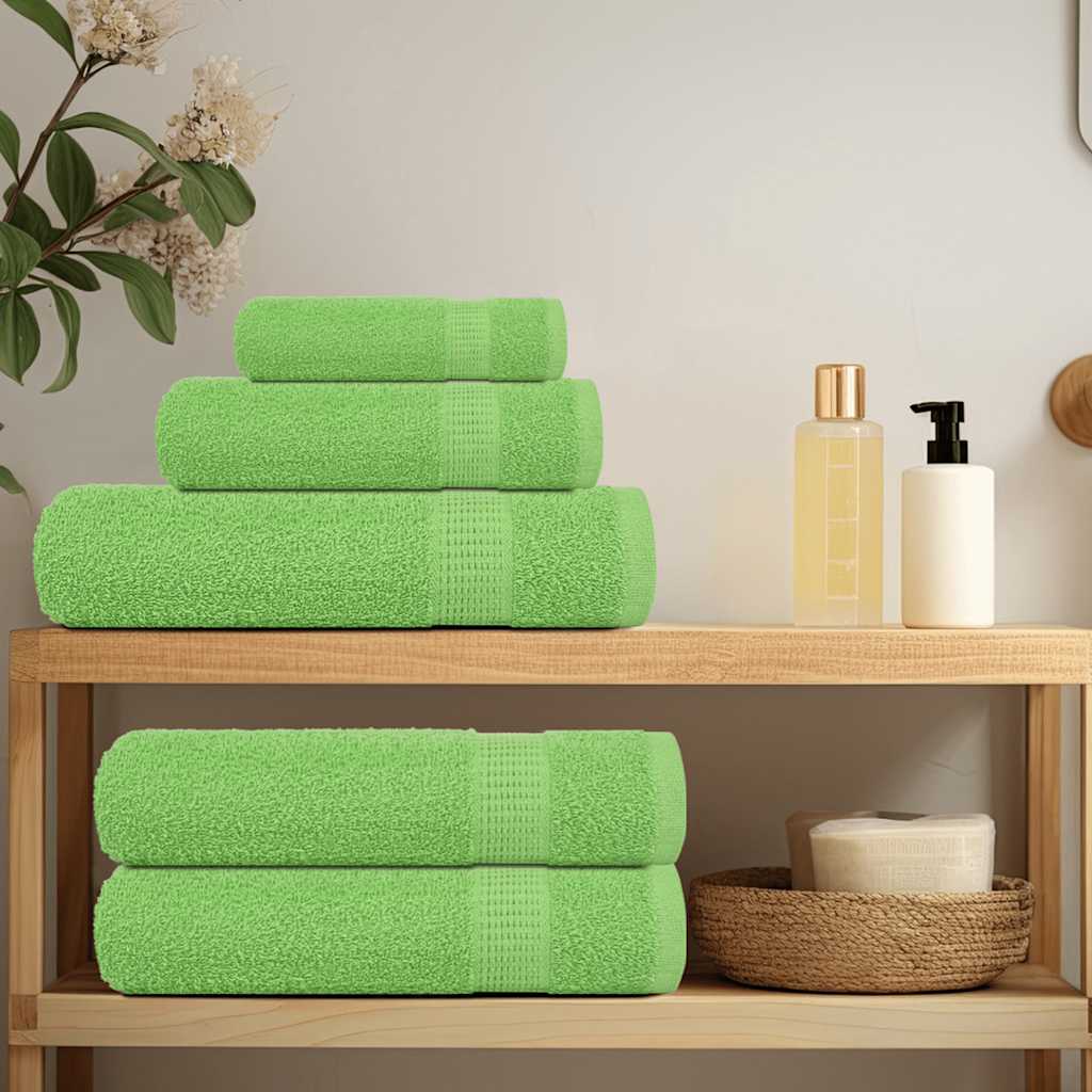 Asciugamani Doccia 2 pz Verde Mela 70x140cm 360g/m² 100% Cotone - homemem39