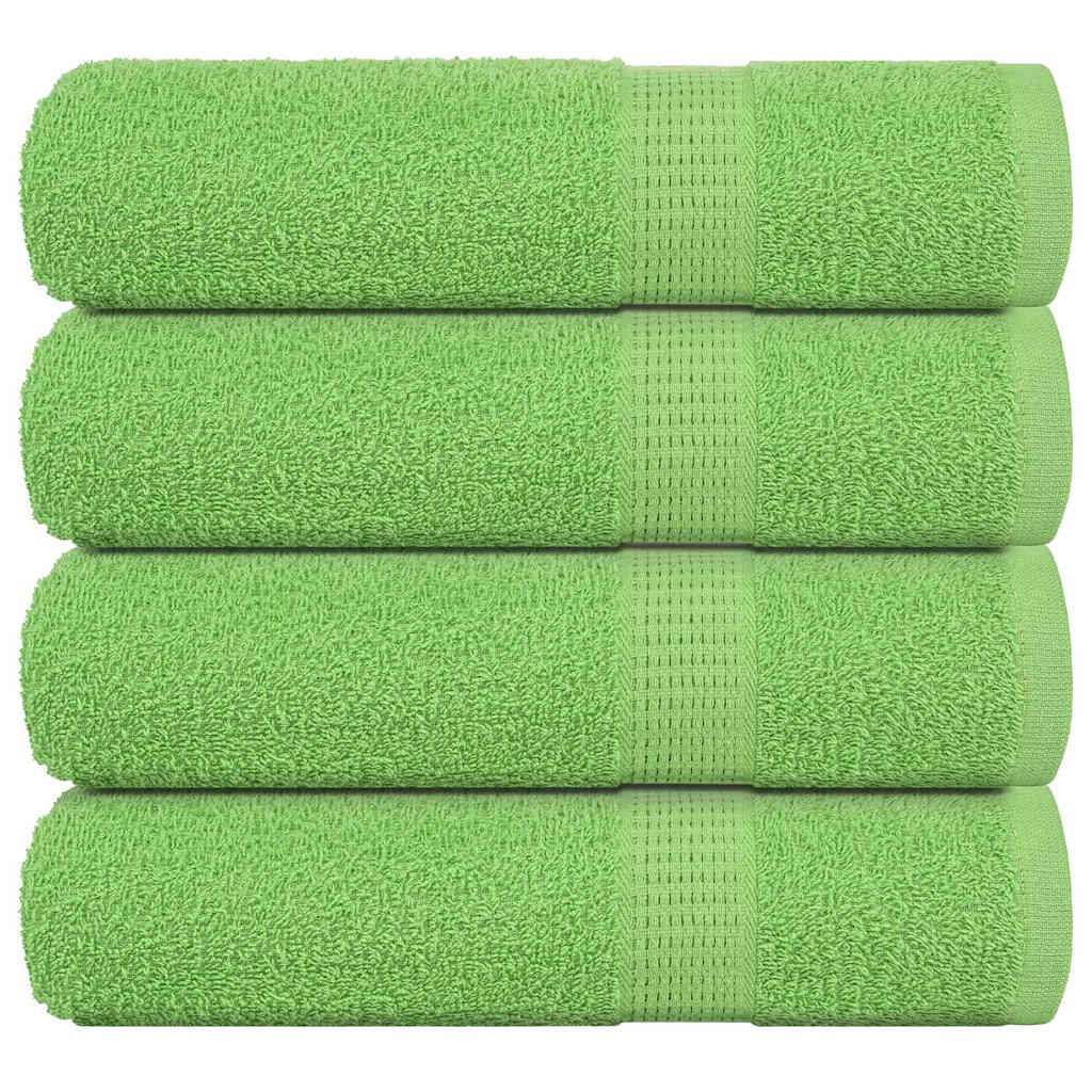 Asciugamani Doccia 4 pz Verde Mela 70x140cm 360g/m² 100% Cotone - homemem39