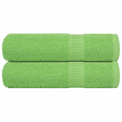 Asciugamani da Bagno 2 pz Verde Mela 100x150 cm 360 g/m² Cotone - homemem39