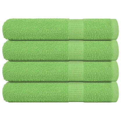 Asciugamani per Sauna 4 pz Verde Mela 80x200 cm 360 g/m² Cotone - homemem39