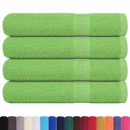 Asciugamani per Sauna 4 pz Verde Mela 80x200 cm 360 g/m² Cotone - homemem39