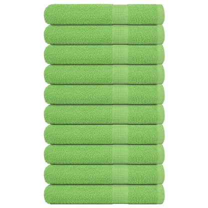 Asciugamani per Sauna 10 pz Verde Mela 80x200cm 360 g/m² Cotone - homemem39