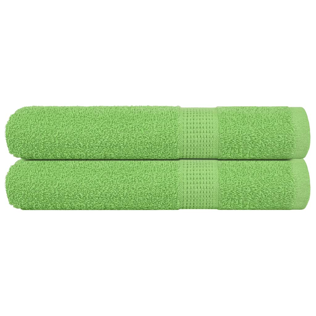 Asciugamani 2 pz Verde Mela 100x200 cm 360 g/m² 100% Cotone - homemem39