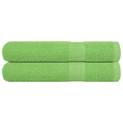 Asciugamani 2 pz Verde Mela 100x200 cm 360 g/m² 100% Cotone - homemem39