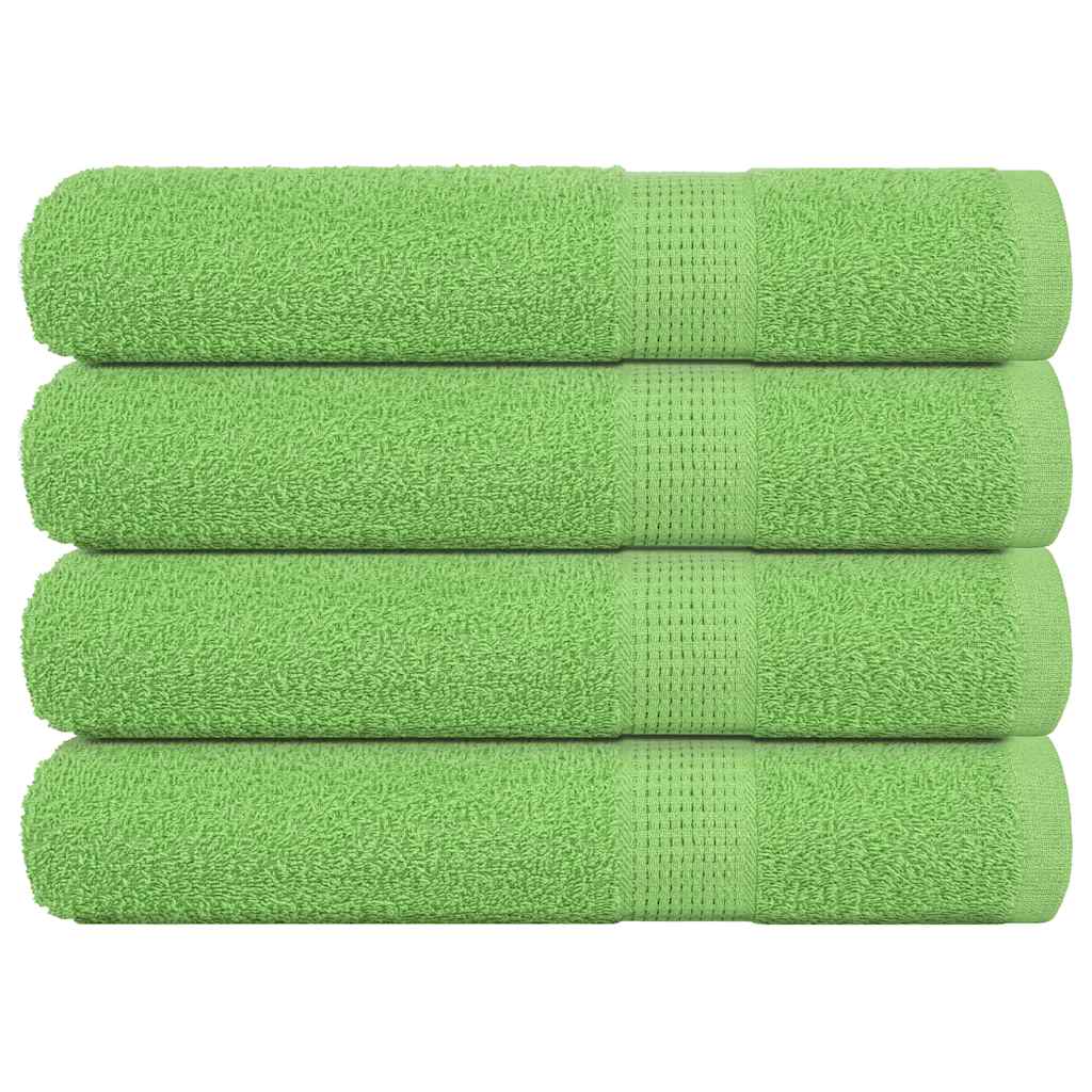 Asciugamani 4 pz Verde Mela 100x200 cm 360 g/m² 100% Cotone - homemem39