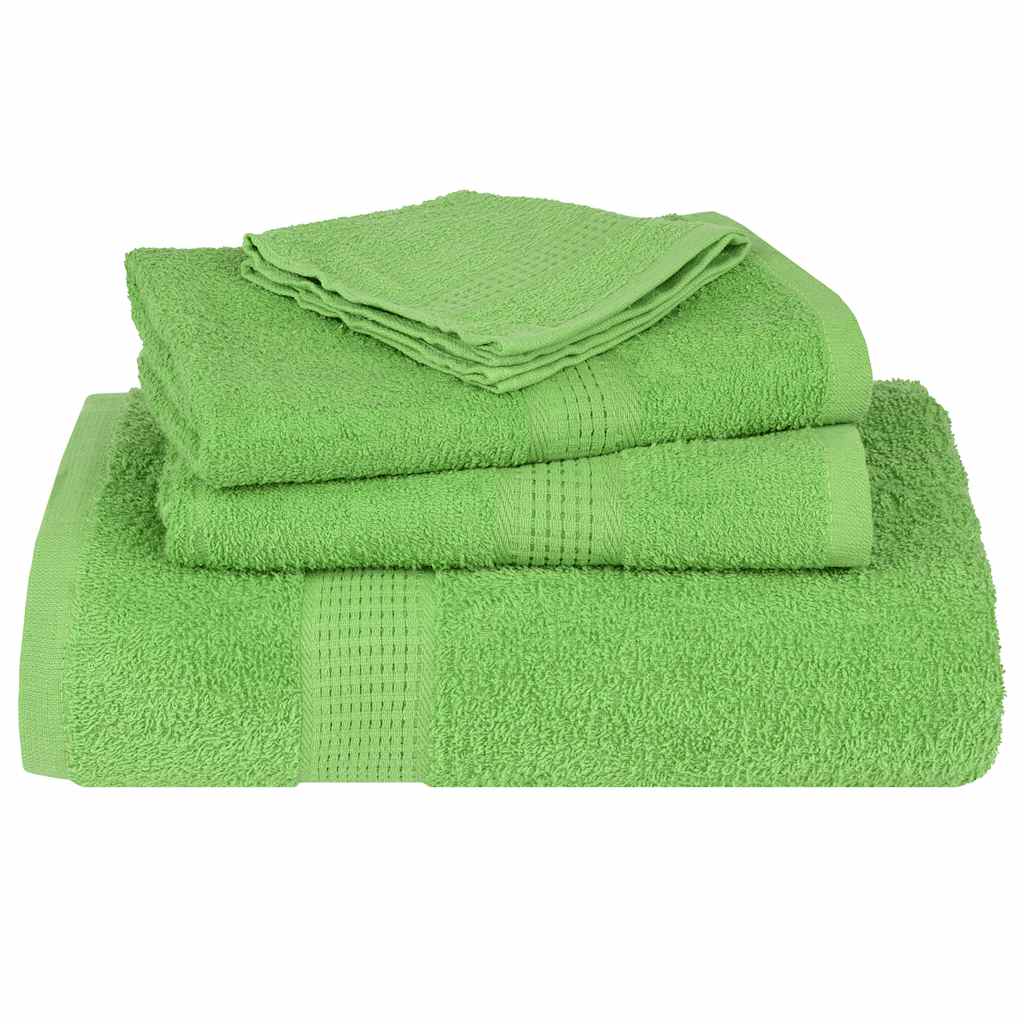 Asciugamani 4 pz Verde Mela 100x200 cm 360 g/m² 100% Cotone - homemem39