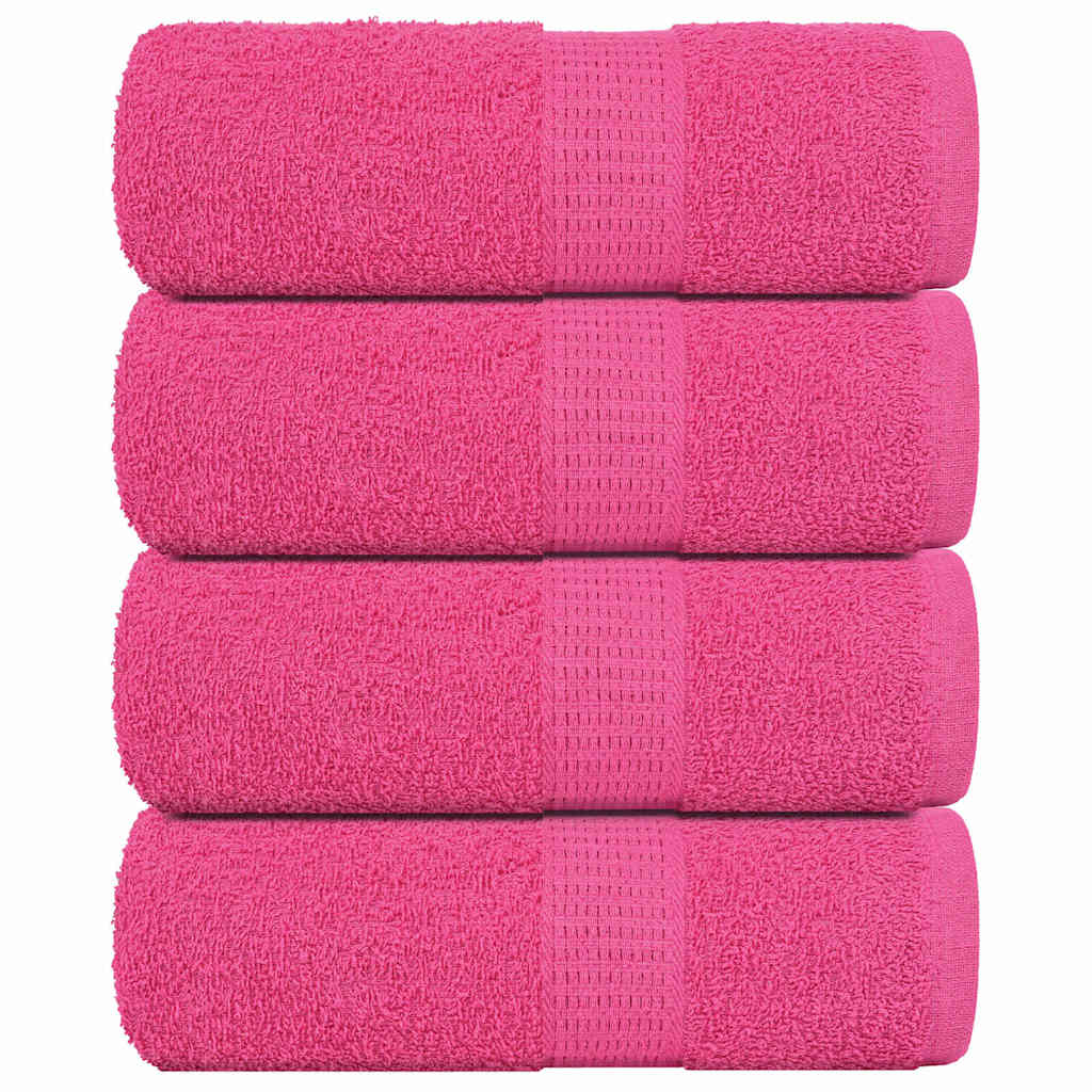 Asciugamani per Sapone 4 pz Rosa 30x30 cm 360 g/m² 100% Cotone - homemem39