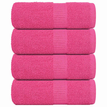 Asciugamani per Sapone 4 pz Rosa 30x30 cm 360 g/m² 100% Cotone - homemem39