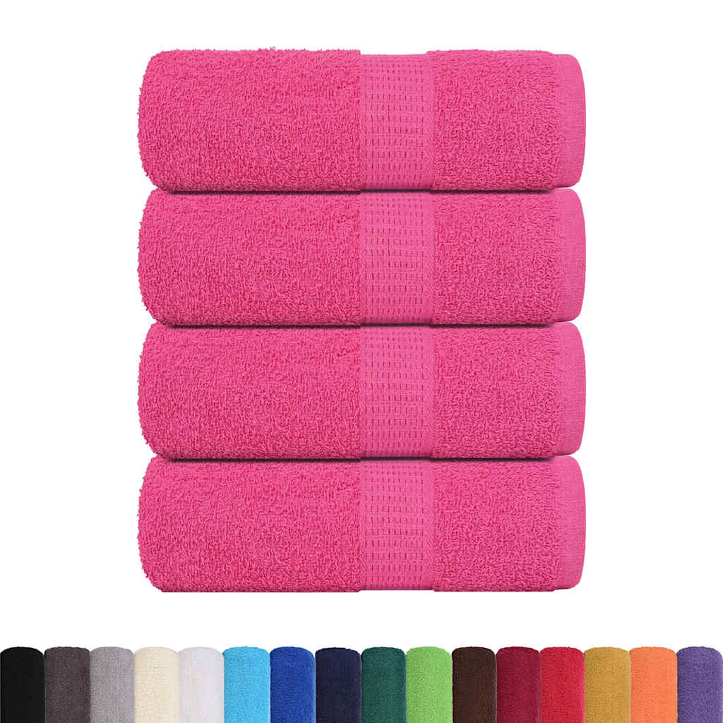 Asciugamani per Sapone 4 pz Rosa 30x30 cm 360 g/m² 100% Cotone - homemem39