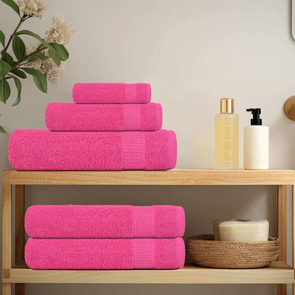 Asciugamani per Sapone 4 pz Rosa 30x30 cm 360 g/m² 100% Cotone - homemem39