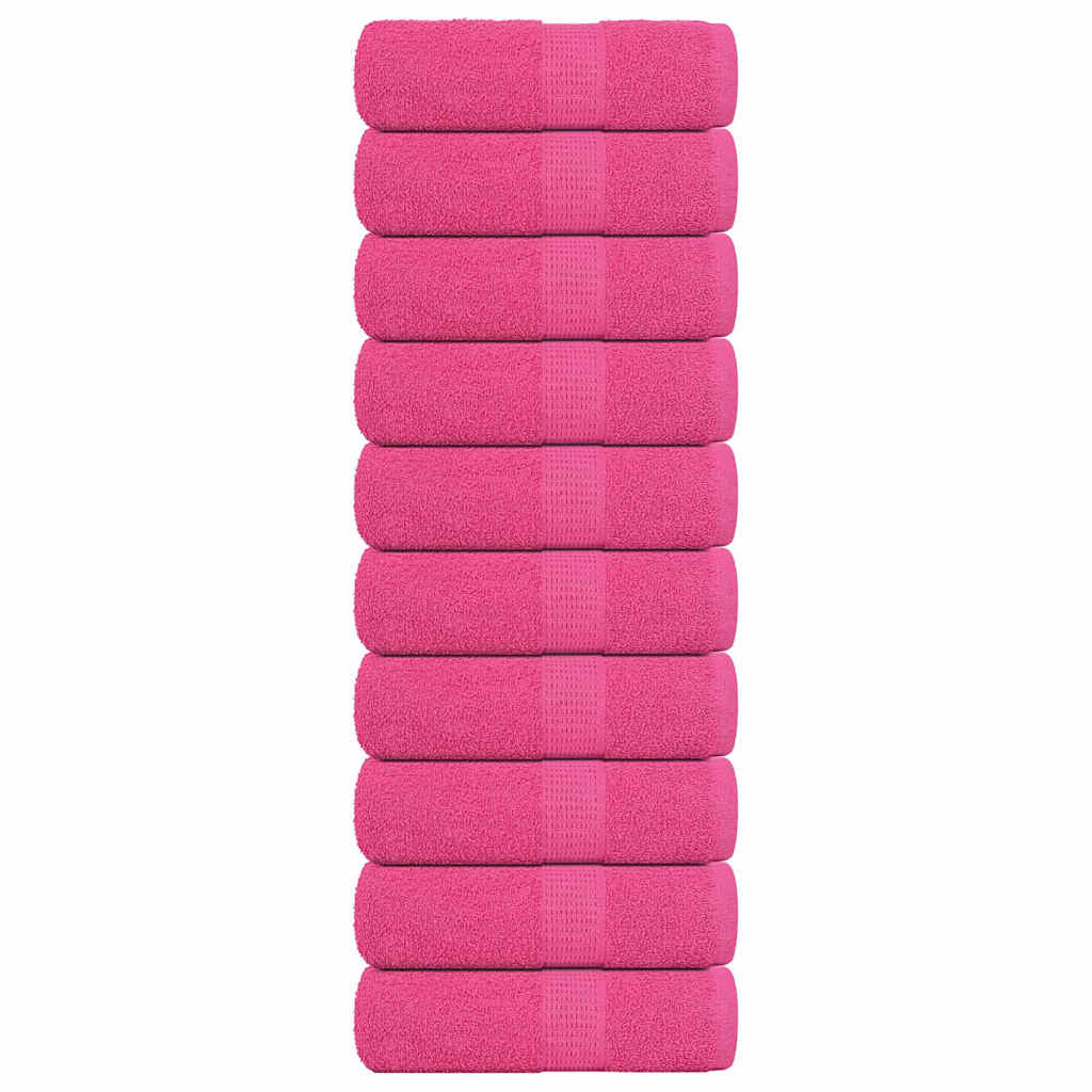 Asciugamani per Sapone 10 pz Rosa 30x30 cm 360 g/m² 100% Cotone - homemem39