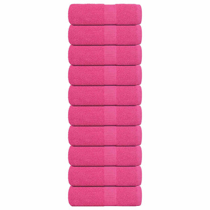 Asciugamani per Sapone 10 pz Rosa 30x30 cm 360 g/m² 100% Cotone - homemem39