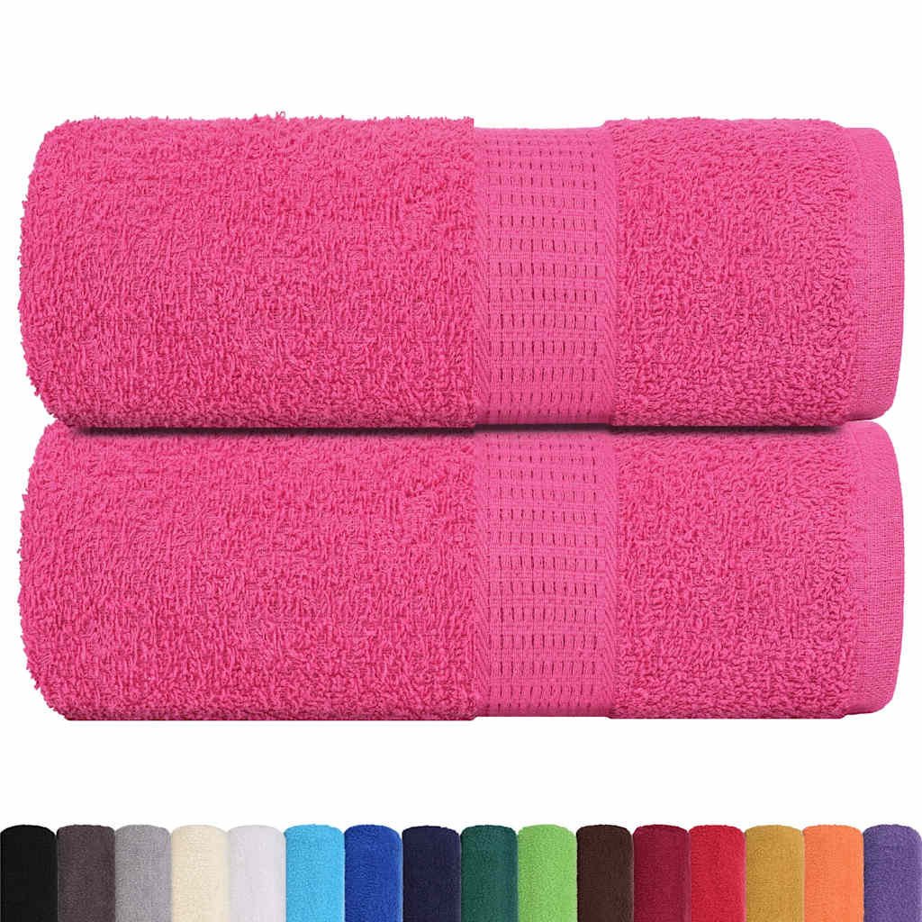 Asciugamani Ospiti 2 pz Rosa 30x50 cm 360 g/m² 100% Cotone - homemem39