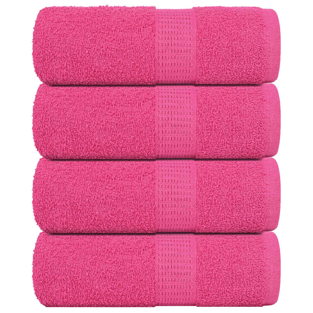 Asciugamani Ospiti 4 pz Rosa 30x50 cm 360 g/m² 100% Cotone - homemem39