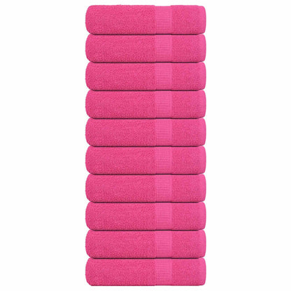 Asciugamani 10 pz Rosa 50x100 cm 360 g/m² 100% Cotone - homemem39