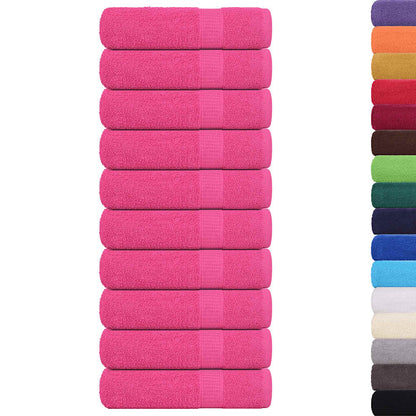 Asciugamani 10 pz Rosa 50x100 cm 360 g/m² 100% Cotone - homemem39