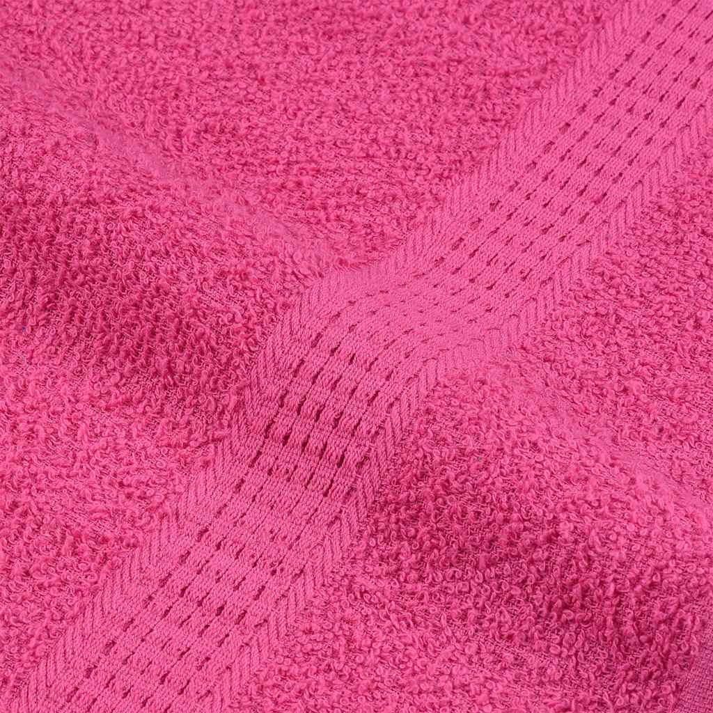 Asciugamani Doccia 4 pz Rosa 70x140 cm 360 g/m² 100% Cotone