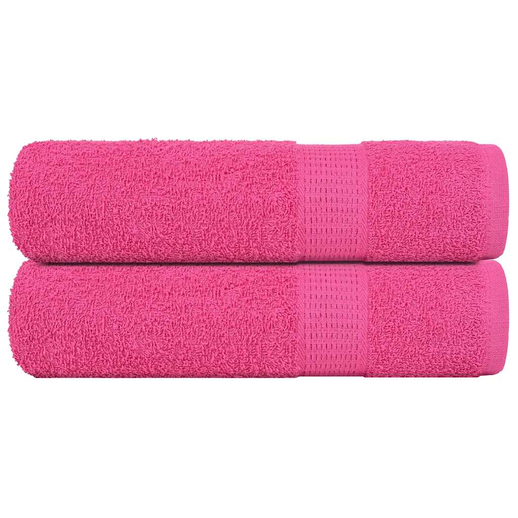 Asciugamani da Bagno 2 pz Rosa 100x150 cm 360 g/m² 100% Cotone - homemem39