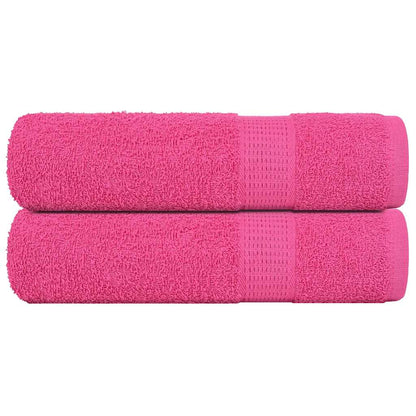 Asciugamani da Bagno 2 pz Rosa 100x150 cm 360 g/m² 100% Cotone - homemem39