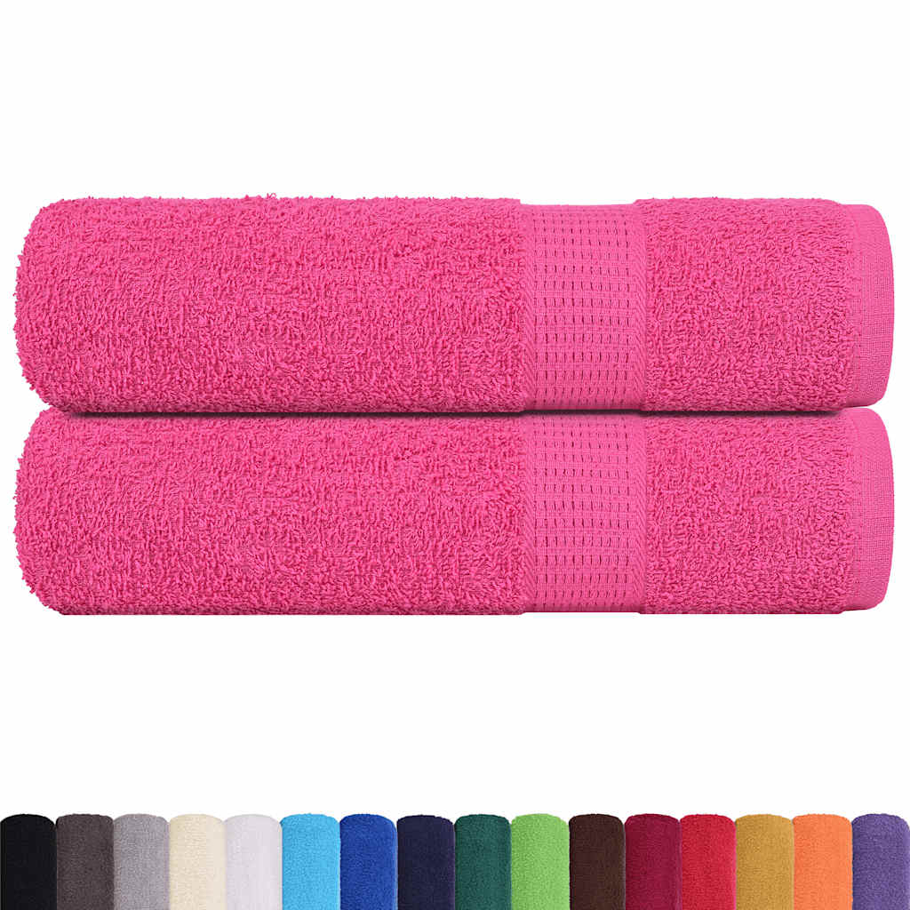 Asciugamani da Bagno 2 pz Rosa 100x150 cm 360 g/m² 100% Cotone - homemem39