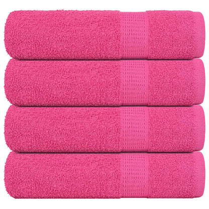 Asciugamani da Bagno 4 pz Rosa 100x150 cm 360 g/m² 100% Cotone - homemem39