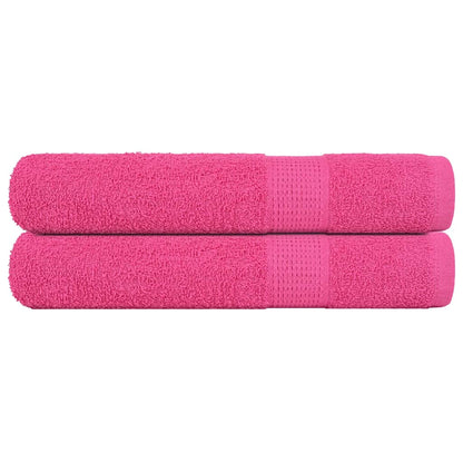 Asciugamani per Sauna 2 pz Rosa 80x200 cm 360 g/m² 100% Cotone - homemem39