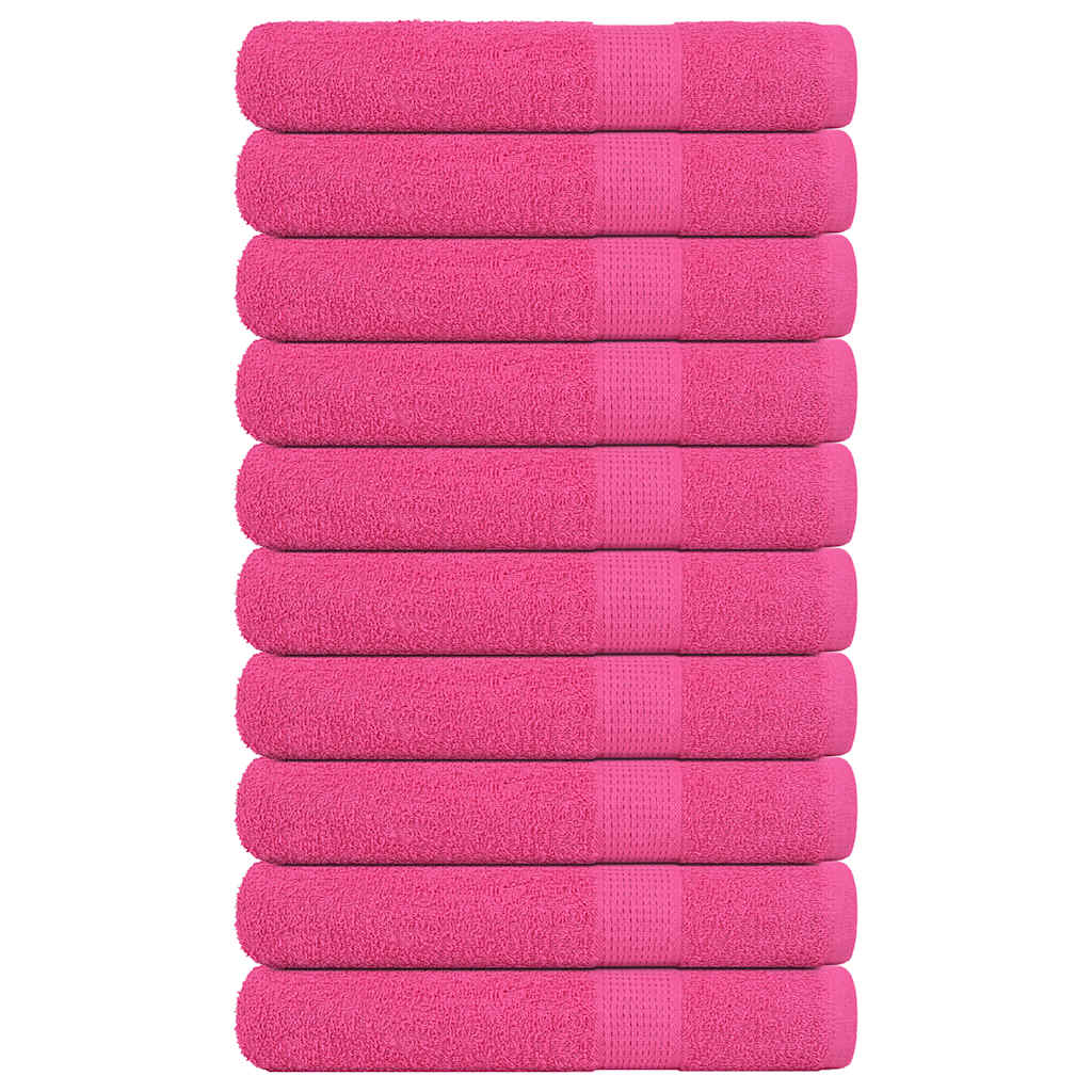 Asciugamani per Sauna 10 pz Rosa 80x200 cm 360 g/m² 100% Cotone - homemem39