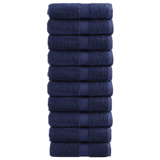 Salviette Premium SOLUND 10 pz Blu Navy 30x30 cm 600gsm - homemem39