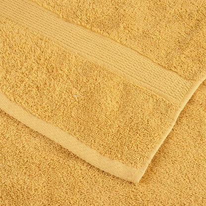 Asciugamani da Bagno SOLUND 10 pz Oro 100x200cm 600gsm - homemem39