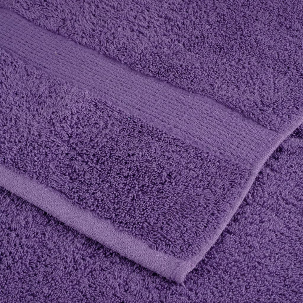 Asciugamani da Doccia SOLUND 10 pz Viola 70x140cm 600 g/m² - homemem39