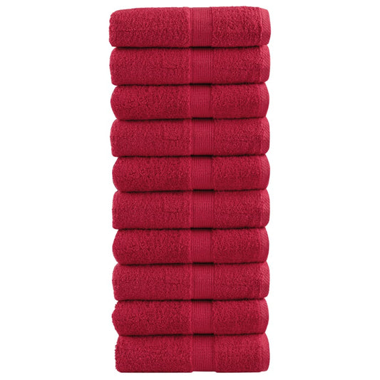 Salviette Premium SOLUND 10 pz Rosse 30x30 cm 600 g/m² - homemem39