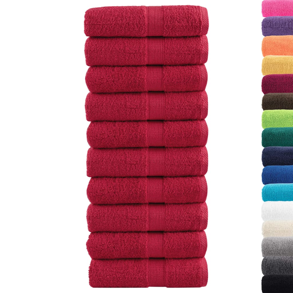 Salviette Premium SOLUND 10 pz Rosse 30x30 cm 600 g/m² - homemem39