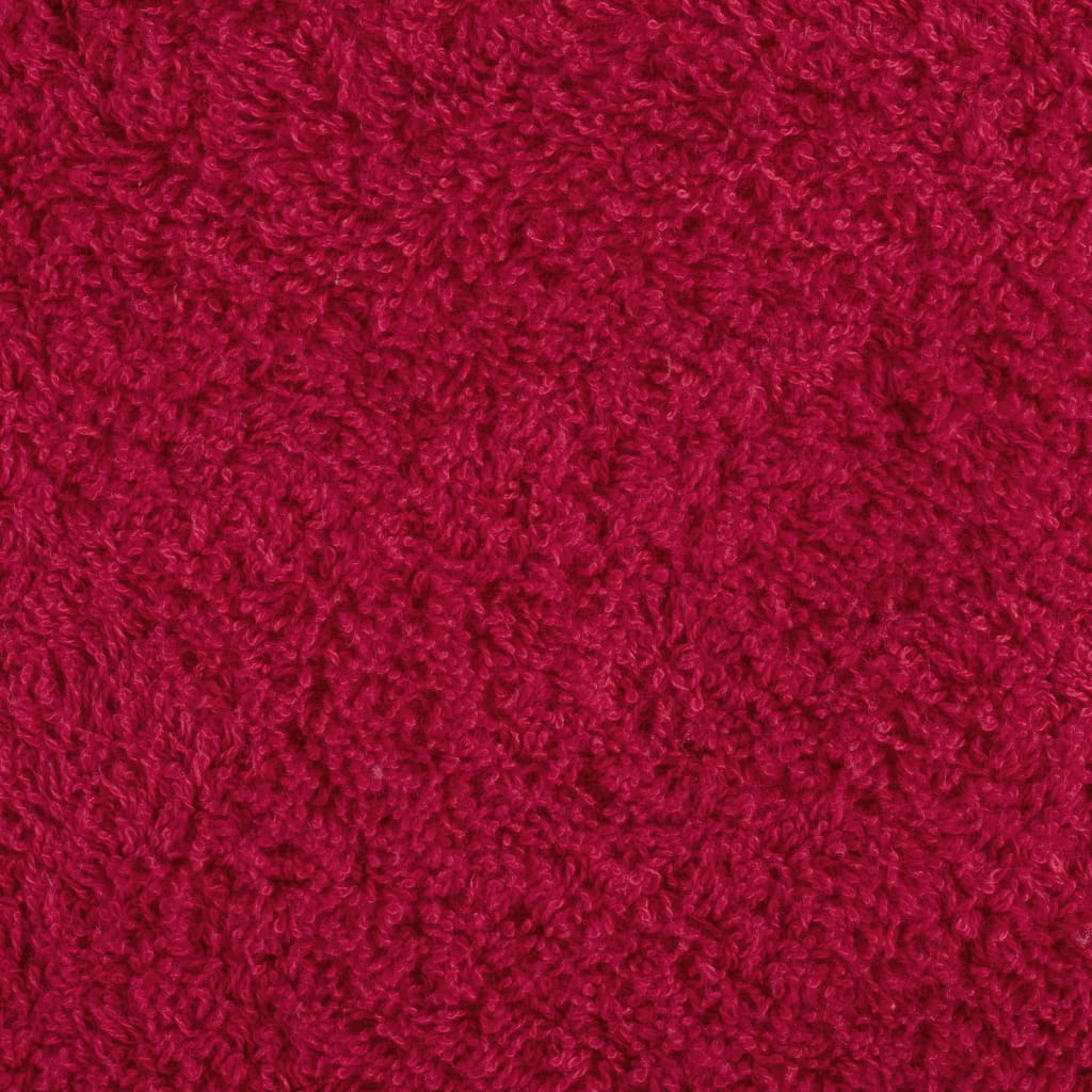 Asciugamani Premium SOLUND 10 pz Rosso 100x200 cm 600 g/m² - homemem39