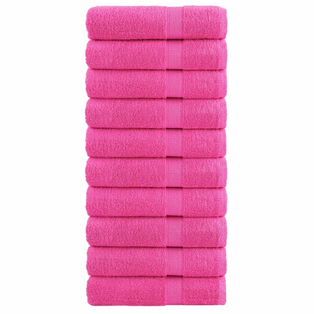 Asciugamani da Doccia SOLUND 10 pz Rosa 70x140 cm 600 g/m² - homemem39