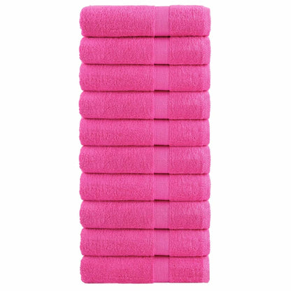 Asciugamani da Doccia SOLUND 10 pz Rosa 70x140 cm 600 g/m² - homemem39