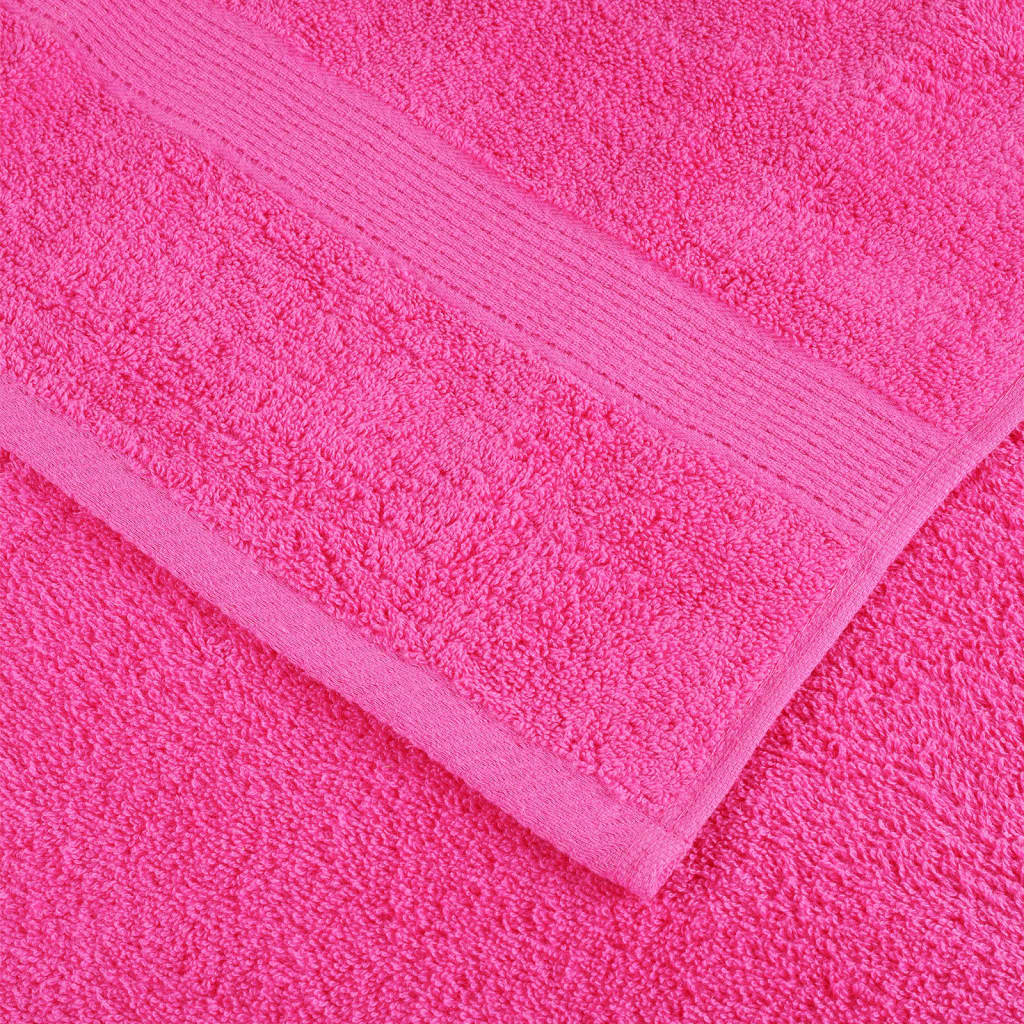 Asciugamani per Sauna SOLUND 2 pz Rosa 80x200 cm 600 g/m² - homemem39