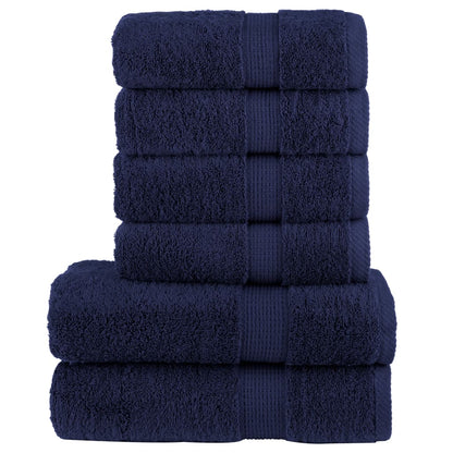 Set ASciugamani SOLUND 8 pz Blu Navy 600 gsm - homemem39