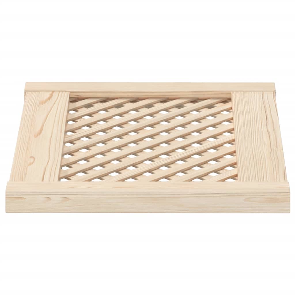 Ante con Design a Reticolo 2 pz 49,5x39,5 cm in Legno di Pino