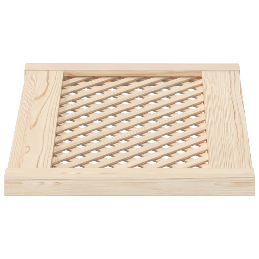 Ante con Design a Reticolo 2 pz 59,5x39,5 cm in Legno di Pino - homemem39