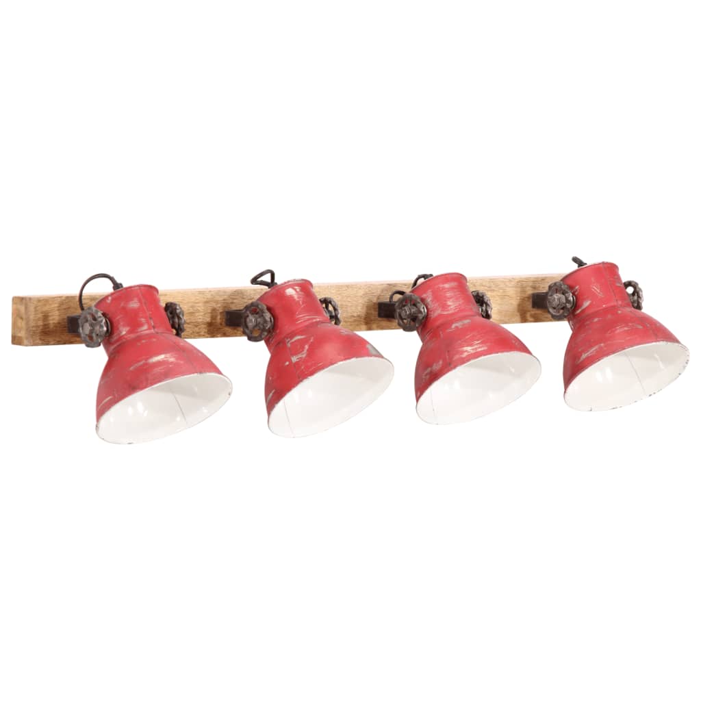 Lampada a Parete 25 W Rosso Anticato 90x25 cm E27 - homemem39