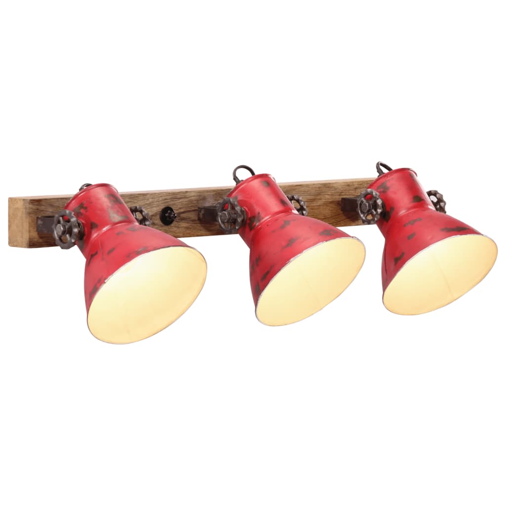 Lampada a Parete 25 W Rosso Anticato 65x25 cm E27 - homemem39