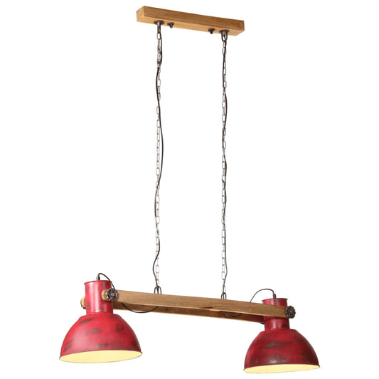 Lampada Pensile 25 W Rosso Anticato 85x28x109 cm E27 - homemem39