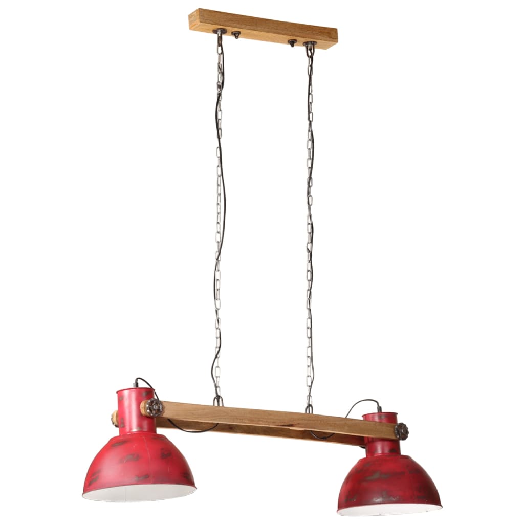 Lampada Pensile 25 W Rosso Anticato 85x28x109 cm E27 - homemem39