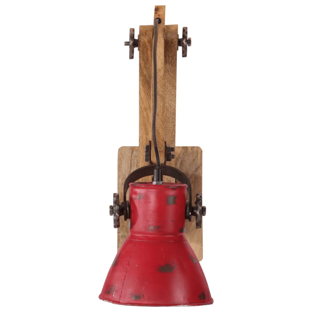 Lampada a Parete 25 W Rosso Anticato 96x15x20 cm E27 - homemem39