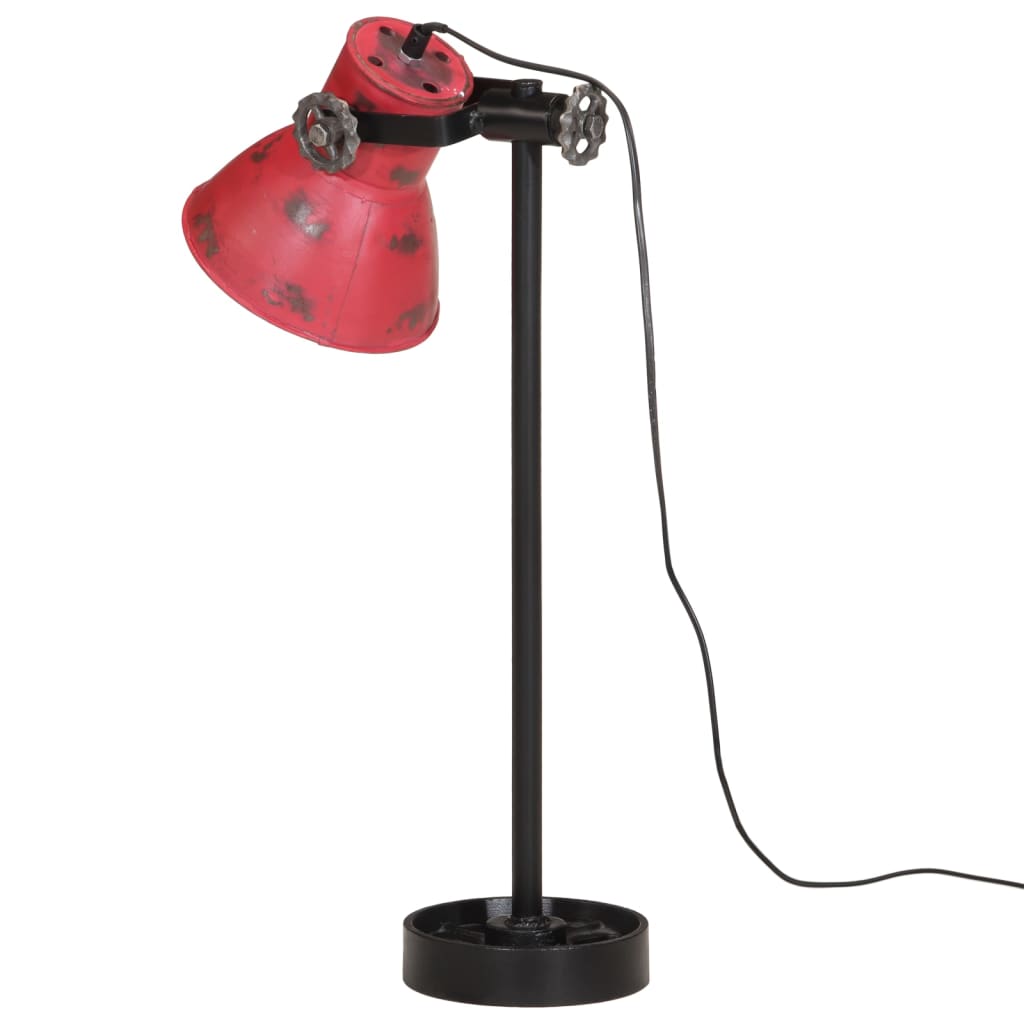 Lampada da Scrivania 25 W Rosso Anticato 15x15x55 cm E27 - homemem39