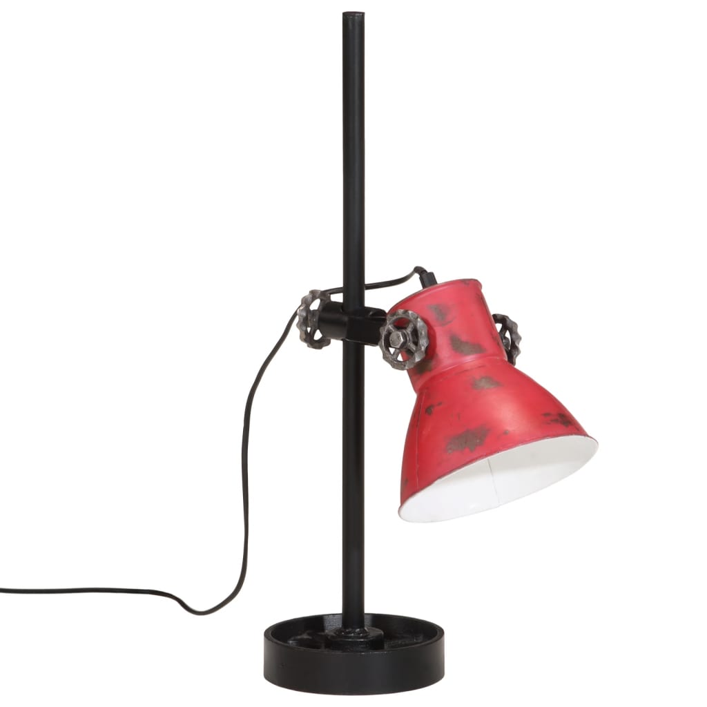 Lampada da Scrivania 25 W Rosso Anticato 15x15x55 cm E27 - homemem39